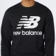 New Balance Felpa Essentials Stacked Logo Crew MT03560BK