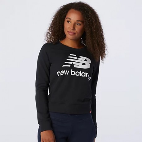 New Balance Felpa Essentials Crew WT03551BK