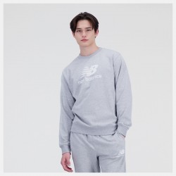 New Balance Felpa Essentials Stacked Logo Crewneck MT31538AG