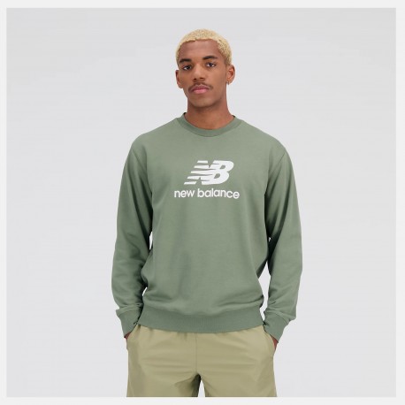 New Balance Felpa Essentials Stacked Logo Crewneck MT31538DON