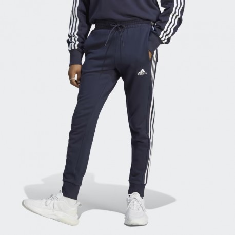 Adidas pantalone Essentials French Terry Tapered Cuff 3-Stripes Joggers IC9406