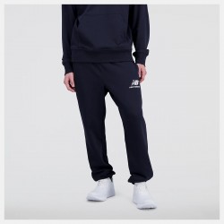 New Balance Pantalone Essentials Stacked Logo French Terry Sweatpant MP31539BK