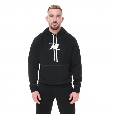 New Balance Felpa Essentials Brushed Back Hoodie MT33520BK