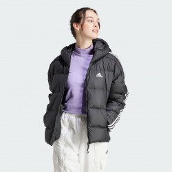 Adidas Giubbotto Essentials 3-Stripes Mid Down Hooded HZ8483