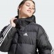 Adidas Giubbotto Essentials 3-Stripes Mid Down Hooded HZ8483