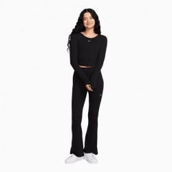 Nike Sportswear Chill Knit Women's Tight Mini-Rib Flared Leggings FQ2113 010
