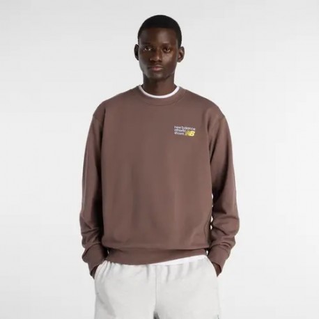 New Balance Felpa Athletics Premium Logo Crew MT41547ABP